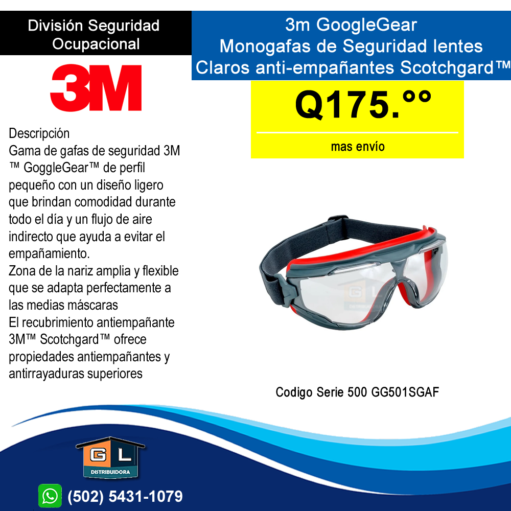 Lentes fashion 3m goggle