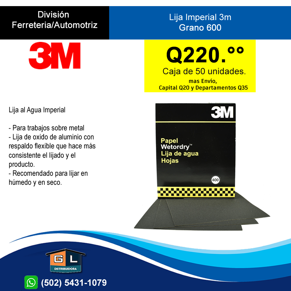 3m Perfect-It Paso 1 - 36060 Presentación Litro - GL Distribuidora  Guatemala - Insumos para La industria, Salud, Seguridad, Tecnologia y  Herramienta - 3m, Honeywell, Yato Tools, Kimberly Clark, Tyvek, Medline,  Bd, Covidien